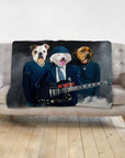 Manta personalizada para 3 mascotas 'AC/Doggos'