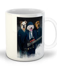 Taza personalizada con 3 mascotas 'AC/Doggos'