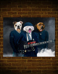 Póster personalizado de 3 mascotas 'AC/Doggos'