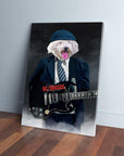 Lienzo personalizado para mascotas 'AC/Doggo'