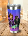 Vaso personalizado para 2 mascotas 'Una noche en el Pawsbury'