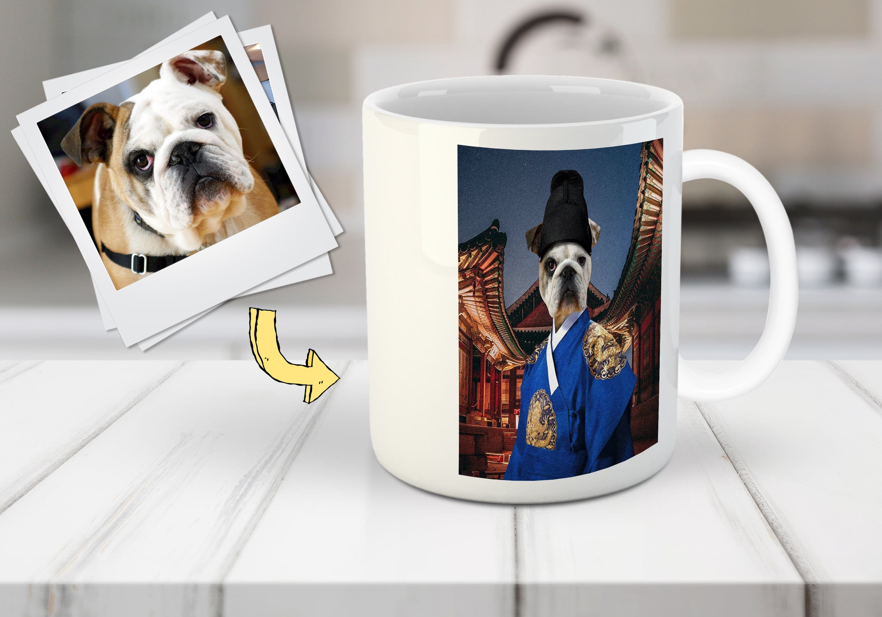 Taza Personalizada para Mascotas &#39;El Emperador Asiático&#39;