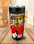 Vaso personalizado para 2 mascotas 'Austria Doggos'