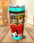 Vaso personalizado para 2 mascotas 'Austria Doggos'