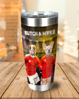 Vaso personalizado para 2 mascotas 'Austria Doggos'