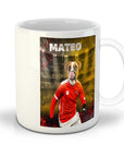 Taza personalizada para mascotas Austria Doggos Soccer