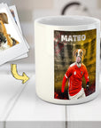 Taza personalizada para mascotas Austria Doggos Soccer