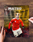 Puzzle personalizado para mascotas 'Austria Doggos Soccer'