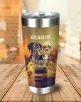 Vaso personalizado para 2 mascotas 'Barking Bad'