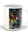 Taza personalizada para 2 mascotas 'Bat Dog &amp; Robpaw'