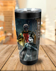 Vaso personalizado para 2 mascotas 'Bat Dog &amp; Robpaw'