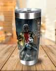 Vaso personalizado para 2 mascotas 'Bat Dog &amp; Robpaw'