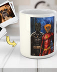 Taza personalizada para 2 mascotas 'Batdog &amp; Flash Doggo'