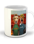 Taza personalizada para 2 mascotas 'Beavis y Buttsniffer'