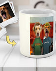 Taza personalizada para 2 mascotas 'Beavis y Buttsniffer'