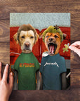 Rompecabezas personalizado de 2 mascotas 'Beavis y Buttsniffer'