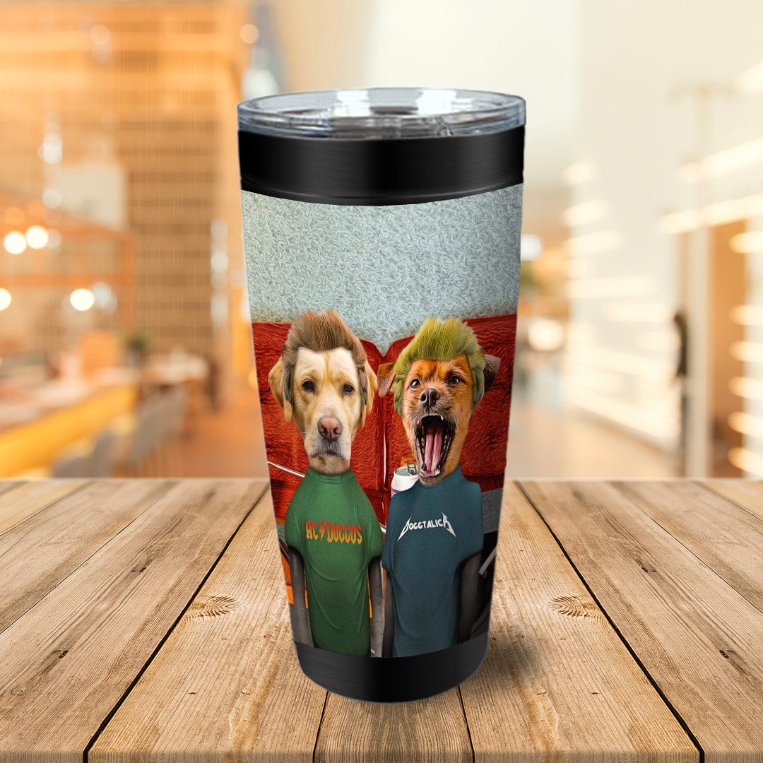 Vaso personalizado para 2 mascotas &#39;Beavis y Buttsniffer&#39;