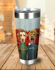 Vaso personalizado para 2 mascotas 'Beavis y Buttsniffer'