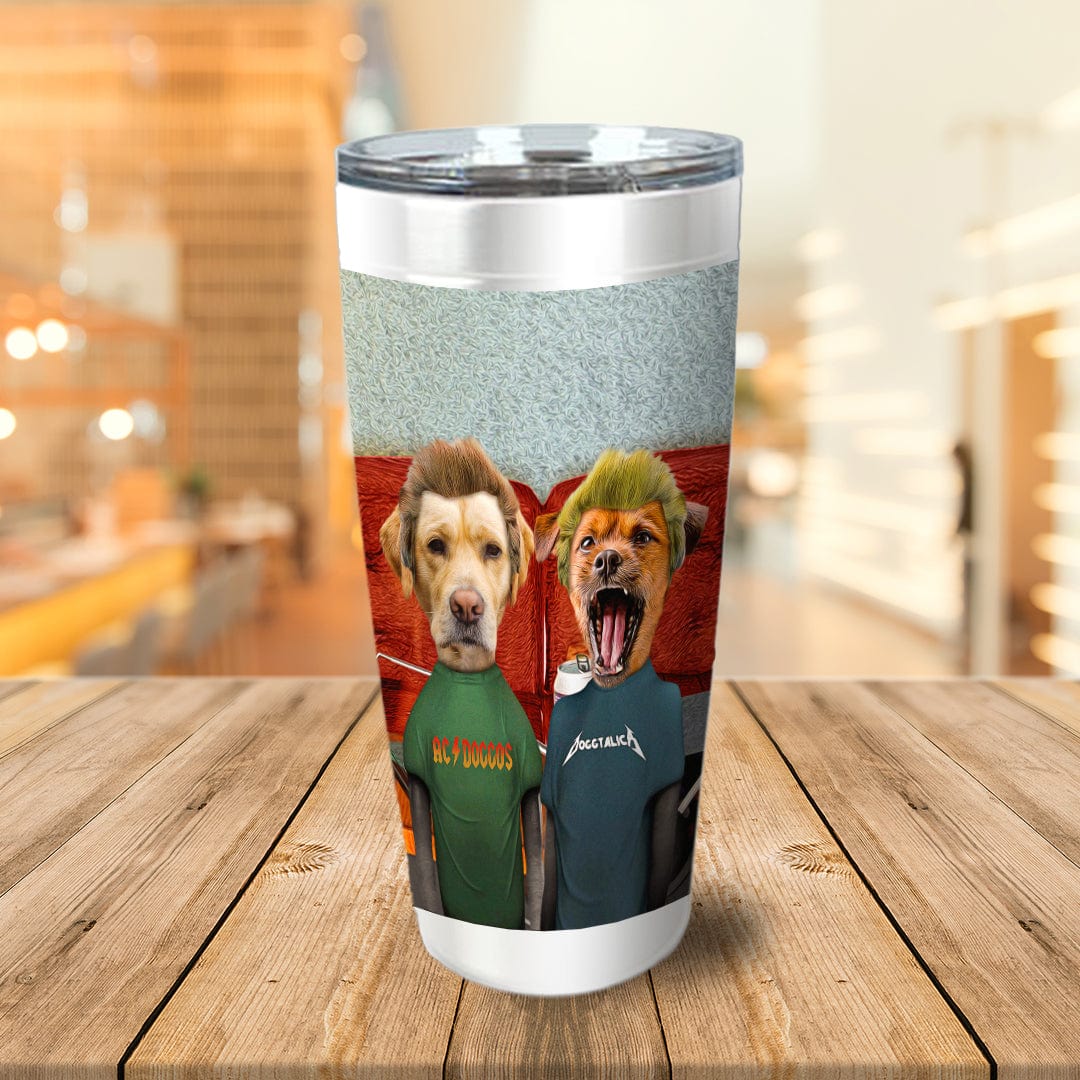 Vaso personalizado para 2 mascotas &#39;Beavis y Buttsniffer&#39;