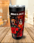 Vaso personalizado para 2 mascotas 'Belgium Doggos'