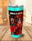 Vaso personalizado para 2 mascotas 'Belgium Doggos'