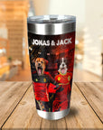 Vaso personalizado para 2 mascotas 'Belgium Doggos'