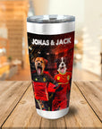 Vaso personalizado para 2 mascotas 'Belgium Doggos'