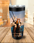 Vaso personalizado para 2 mascotas 'Titanic Doggos'