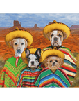 Manta personalizada para 4 mascotas '4 Amigos' 