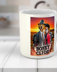 Taza personalizada para 2 mascotas 'Boney and Clyde'