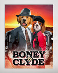 Póster personalizado para 2 mascotas 'Boney and Clyde'