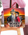 Bolsa de tela personalizada para 2 mascotas 'Boney and Clyde'