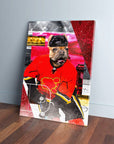 Lienzo personalizado para mascotas 'Calgary Doggos Hockey'