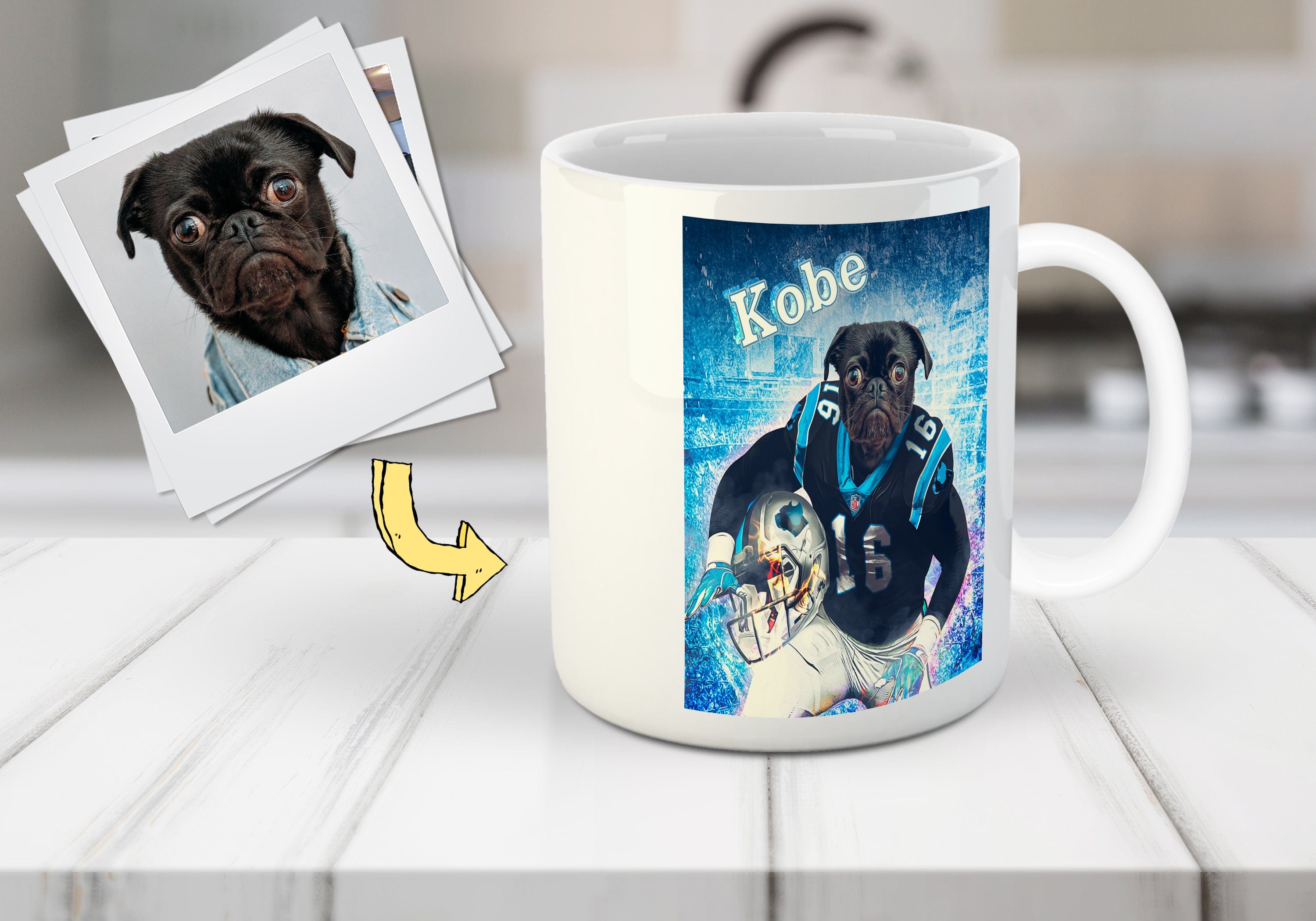 Taza personalizada para mascotas &#39;Carolina Doggos&#39;