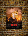 Póster Mascota personalizada 'Catzilla'