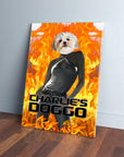 Lienzo personalizado para mascotas 'Charlie's Doggo'