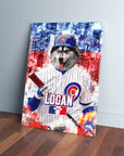 Lienzo personalizado para mascotas 'Chicago Cubdogs'