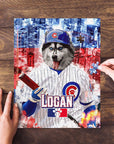 Rompecabezas personalizado para mascotas 'Chicago Cubdogs'