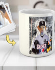 Taza personalizada para mascotas 'Chicago White Paws'