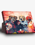 Lienzo personalizado para 2 mascotas 'Cleveland Doggos'