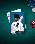 Naipes personalizados para mascotas 'The Cricket Player'