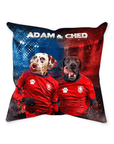 Cojín personalizado para 2 mascotas 'Czech Doggos'