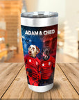 Vaso personalizado para 2 mascotas 'Czech Doggos'