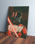 Lienzo personalizado para mascotas 'Darth Woofer'