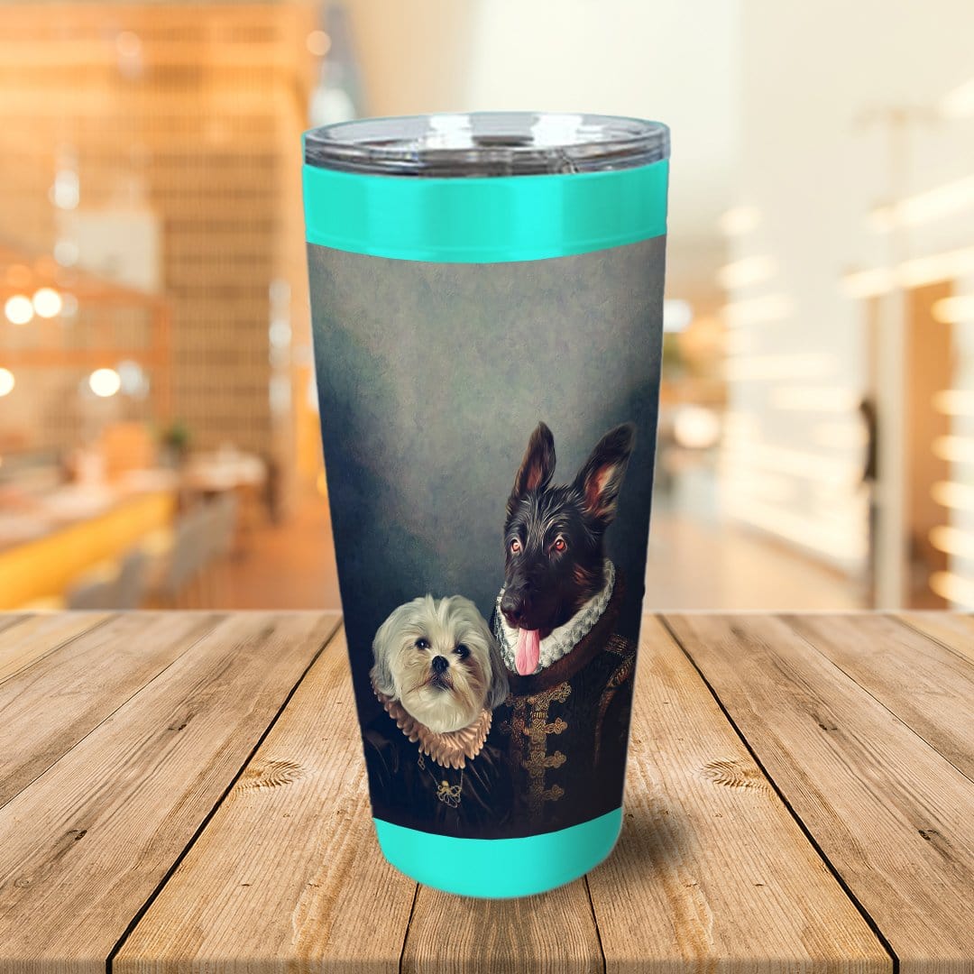 Duque y Duquesa Vaso personalizado para 2 mascotas