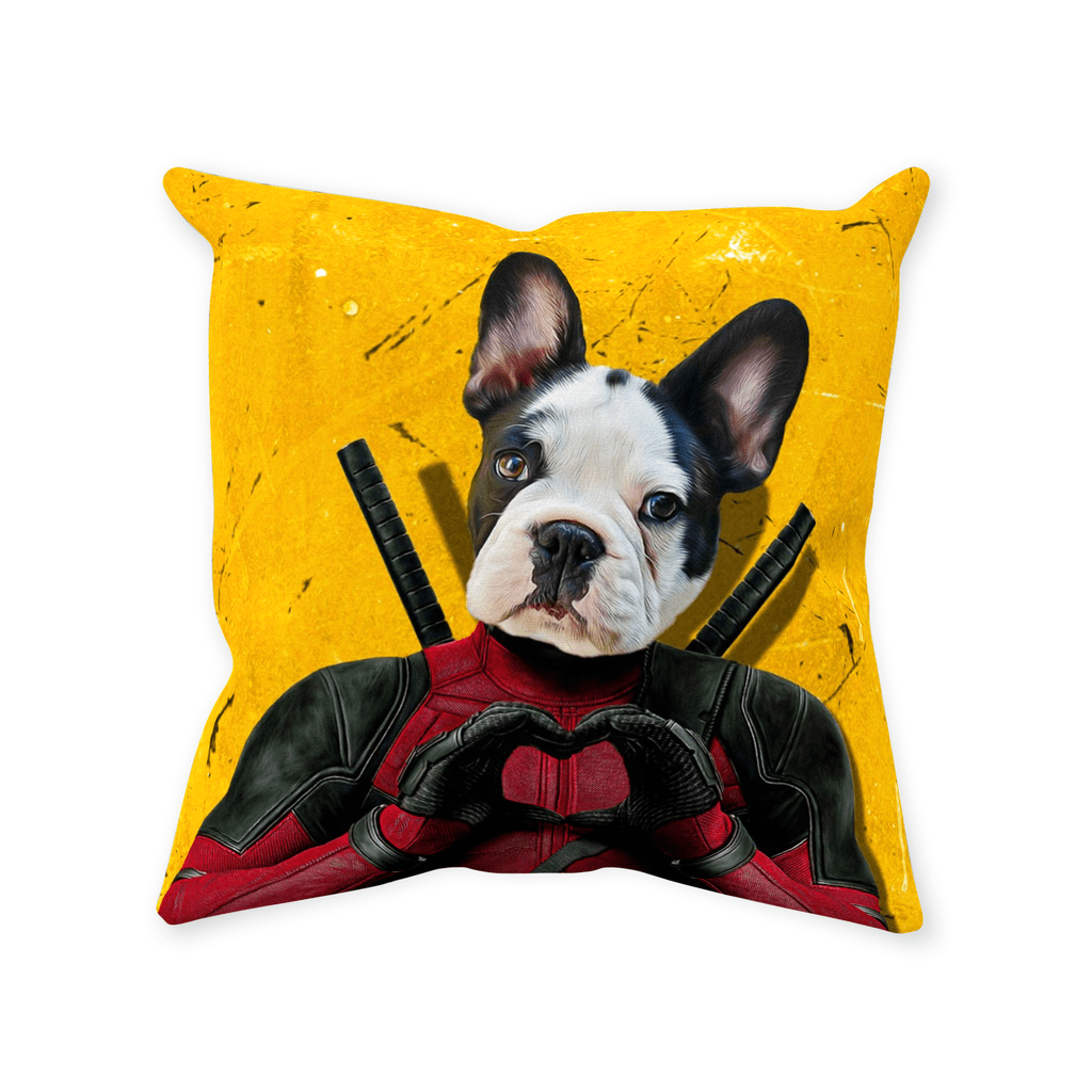 Cojín personalizado para mascotas 'Deadpaw'