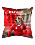 Cojín decorativo para mascotas 'Denmark Doggos Soccer'