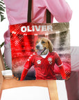 Bolsa Tote Personalizada 'Dinamarca Doggos Soccer'