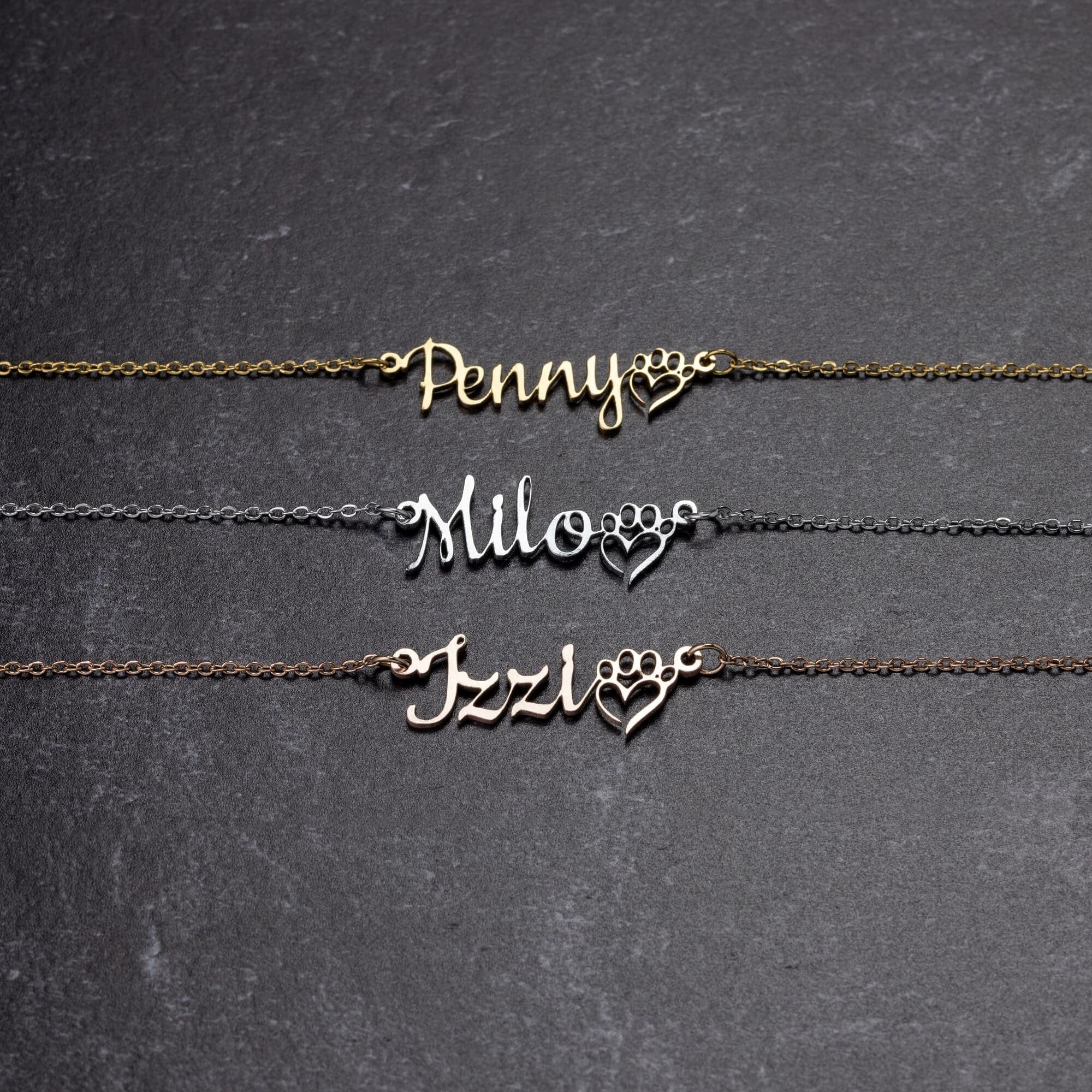 Collar personalizado con nombre de mascota