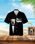 Camisa hawaiana personalizada (The Dogfathers: 1-4 mascotas)